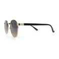 thumbnail image 6 of Classic Round Windsor Dandy Metal Rim Fashion Sunglasses Gold - Brown, 6 of 8