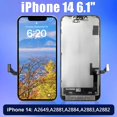 thumbnail image 2 of Kit de reemplazo de pantalla Brinonac para iPhone 14 de 6.1 pulgadas FHD LCD, 2 of 6