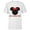 White, variant on Disney Minnie Mouse Red Bow Icon Schwester Family German- Short Sleeve T-Shirt for Kids - Customized-White