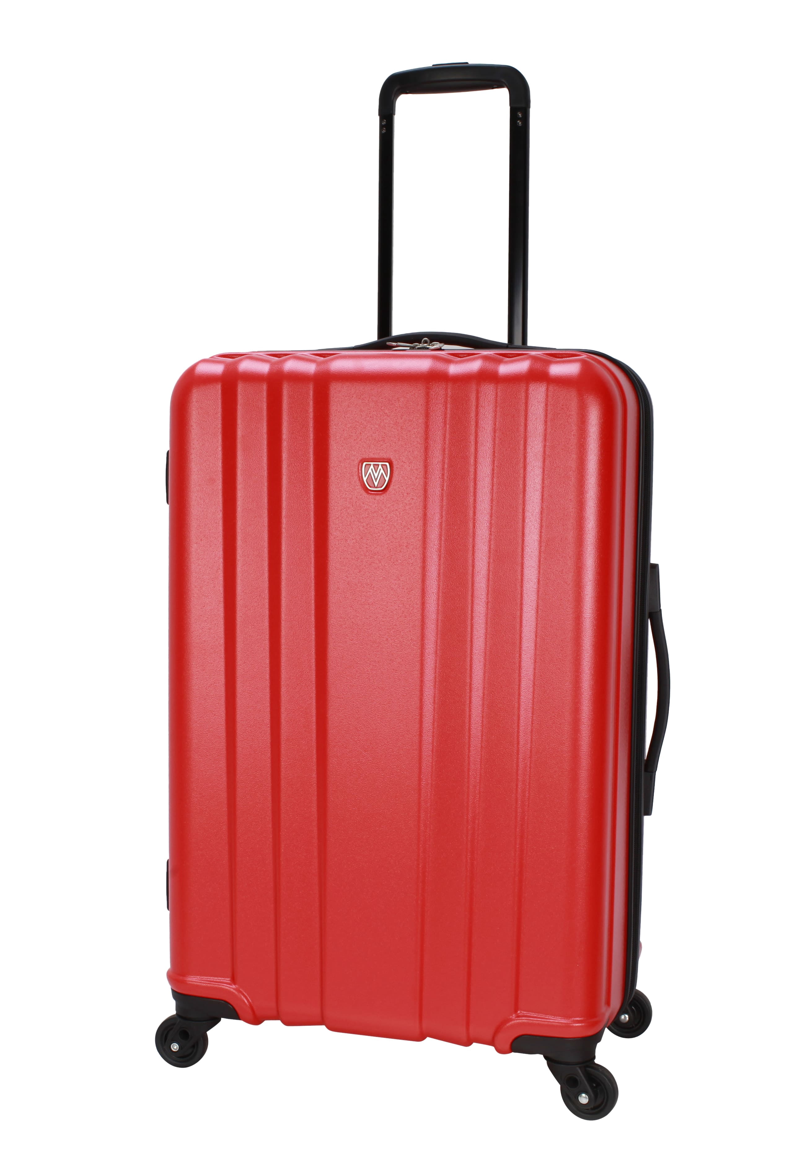 Moda ABS Hard Side 3 Piece Luggage Set, Includes 28-inch and 24-inch Checked and 20-inch Carry-on Luggage, Coral