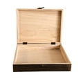 thumbnail image 2 of Wooden Souvenir Storage Box, Decorative Wooden Box Vintage DIY Craft Craft Keepsake Case Box Treasure Organizer - 26x20x6cm, 2 of 8