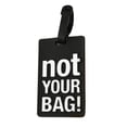 thumbnail image 1 of Dvruxg Fashionable PVC Luggage Tag, Personalized Bag Identifier, English Letters Backpack Hang Tag, Multifunctional Soft Rubber Bag Tag, 1 of 2