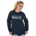 thumbnail image 4 of Bacon Meat Lover Sweats Carnivore Unisex Plus Fleece Graphic Sweatshirt Brisco Brands 2X, 4 of 5