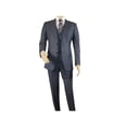 thumbnail image 2 of Men Suit BERLUSCONI Turkey 100% Italian Wool Super 180's 3pc Vested #Ber11 Blue, 2 of 10