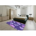 thumbnail image 4 of Ahgly Company Indoor Rectangle Patterned Purple Amethyst Purple Area Rugs, 7' x 10', 4 of 6