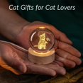 thumbnail image 3 of Crystal Ball IFOLAINA, regalos 3D con temática de gatos para mujer, 3 of 6