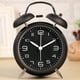 thumbnail image 2 of Reloj Despertador de Doble Campana con luz Nocturna, Gran Esfera de 4 Pulgadas, batería de Reloj Despertador Ruidoso, sin tictac, silencioso, Timbre de Alarma Retro, Unidad de Cuarzo (Negro), 2 of 4