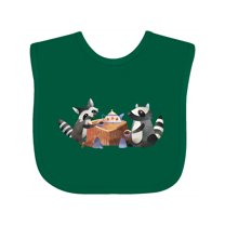 Inktastic Raccoon Tea Party Boys or Girls Baby Bib