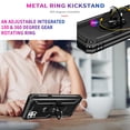 thumbnail image 4 of Motorola One 5G Ace Case, [Not fit for Motorola Moto One 5G/ Moto G 5G], With [Tempered Glass Screen Protector Included], STARSHOP Drop Protection Ring Kickstand Cover- Black, 4 of 8