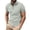 Grey, variant on Mens Polo T-Shirt Button Down Solid Color Striped Short Sleeve Sleeve Mens Performance Polos,Blue,M