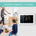 thumbnail image 2 of 95-240V Programmable Thermostat 5+1+1 Six Periods Touchscreen LCD with Backlight Electric Heating Thermoregulator with Lock Function, 2 of 7