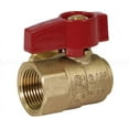 thumbnail image 4 of Midline Valve LxFA1238GAS Angle Gas Ball Valve, with 3/8 in. x 1/2 in. Flare x FIP Connections, Brass, 4 of 5