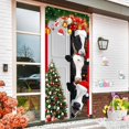 thumbnail image 5 of 3x6ft Christmas Cute Cows Door Cover, Door Banner Xmas Decoration for Front Door, Fabric Farmhouse Door Decoration, Decor for Indoor Outdoor Holiday Happy New Year Party Decoration Supplies, 36X70IN, 5 of 5