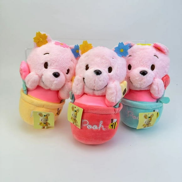 Cartoon Winnie the Pooh Doll Winnie the Pooh Flower Series Cute Pooh Bear Plush Toy Doll Grab Machine Doll Cute