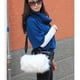 thumbnail image 2 of Bolsa Las mujeres blancas bastante lindas de piel de conejo de imitación bandolera de hombro Tote JShteea Para Estrenar, 2 of 9