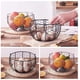thumbnail image 3 of 1 pieza Cesta de huevos de cerámica, cesta de frutas, cesta de ajo, cesta de patatas, cesta de cerámica azul, decoración de cocina, cesta trenzada de almacenamiento de hierro para gallinas creativas Sincero Electrónica, 3 of 5