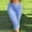 *Blue, variant on ClodeEU Women's Plaid Slim Fit Capri Pants with Ruffle Hem and Side Slits,Casual Cropped Trousers Blue,Womens Plus XL