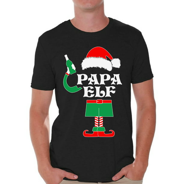Landmand sennep Ud Awkward Styles Papa Elf Shirt Elf Christmas Tshirts for Men Papa Elf Ugly  Christmas Shirt Papa Elf Christmas Holiday Top Funny Elf Suit Xmas Party  Holiday Men's Tee Xmas Gift Idea for