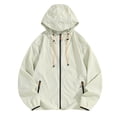 thumbnail image 1 of Maqroz Veste de Soleil pour Homme UPF 50++ à Capuche à Fermeture Éclair Intégrale Protection UV SPF Rafraîchissante Légère avec Poches Été Ajustable Séchage Rapide Veste de Sport de Piste Randonnée Pêche Plein Air Vert TTTG, 1 of 4