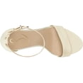 thumbnail image 5 of Sam Edelman Yaro Pearl Ivory Ankle Strap Open Round Toe Block High Heel Sandals (Pearl Ivory, 11.5), 5 of 6
