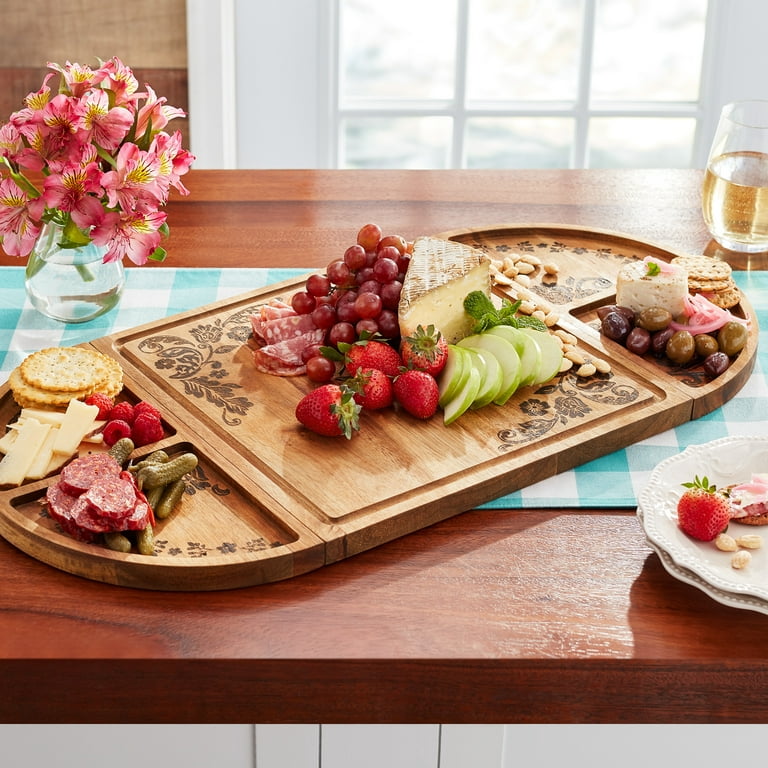 The Pioneer Woman Carve and Serve Wood Board Set 
