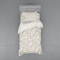 thumbnail image 2 of Ambesonne Flower Bedding Set 4 Pcs, Wild Berries Botanical, Queen, Purple Green White, 2 of 3