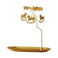 thumbnail image 3 of Candelabro giratorio con bandeja Macarena adorno luz de té decorativa duradera Oro Portavelas giratorio, 3 of 8