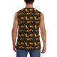 thumbnail image 4 of Fotbe Cute Little Foxes Men's Camiseta sin Mangas Estampada para Hombres, Playera Casual para Gimnasio, Entrenamiento, Playa-X-Large, 4 of 7