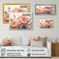 thumbnail image 4 of Designart "Pink Green Peonies Celebration II" Floral Peony Wall Art For Kitchen, 4 of 5