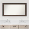 thumbnail image 4 of Amanti Art Custom Wall and Bathroom Mirror (27.75 x 50.75 in.), Cyprus Walnut Frame, 4 of 6