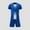 Blue, variant on NAISIBABY Boys Outfit Sets Size 7, Performance T-Shirt Basketball Shorts Quick-Dry Athletic Outfits White(5-13T)