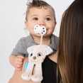 thumbnail image 2 of BooginHead Universal Pacifier Holder Stuffed Animal, Infant Toddler Boys and Girls, Puppy, 2 of 9