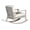 Gray, variant on Stylish Eucalyptus Rocking Chair With Cushions, Driftwood Gray Finish, Chair, Deep Seat, Burgundy Protected Design