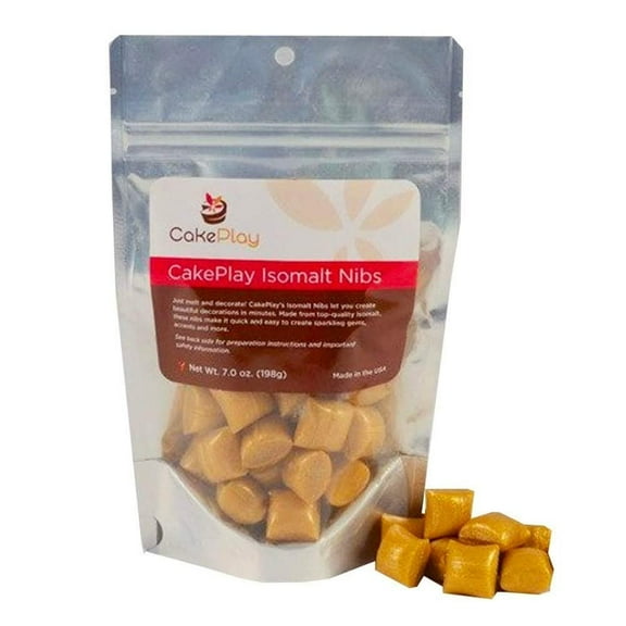 CakePlay Gold Isomalt Nibs