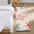 thumbnail image 3 of Yayeee Runner Rug for Bedroom 2'x6' Machine Washable Hallway Non Slip Mat, Light Red Starfish, 3 of 8