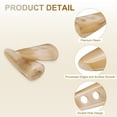 thumbnail image 3 of Uxcell 10Pcs Botones de Madera en Forma de Diente con Doble Agujero para DIY Abrigo Caqui 1.6", 3 of 6