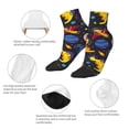 thumbnail image 6 of Bingfone Dinosaurs In Space Design Patterned Men'S Women'S Casual Cotton Socks, 6 of 9
