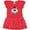 Red and Polka Dot, variant on Inktastic Big Clown Face Girls Baby Dress