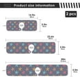 thumbnail image 4 of Coolnut 2 Pack Faucet Mat Splash Guard for Kitchen Sink,Sea Star Starfish 30x5 Inch Super Absorbent Microfiber Sink Protector Mat, Kitchen Sink Mat Machine Washable Kitchen Sink Accessories, 4 of 7