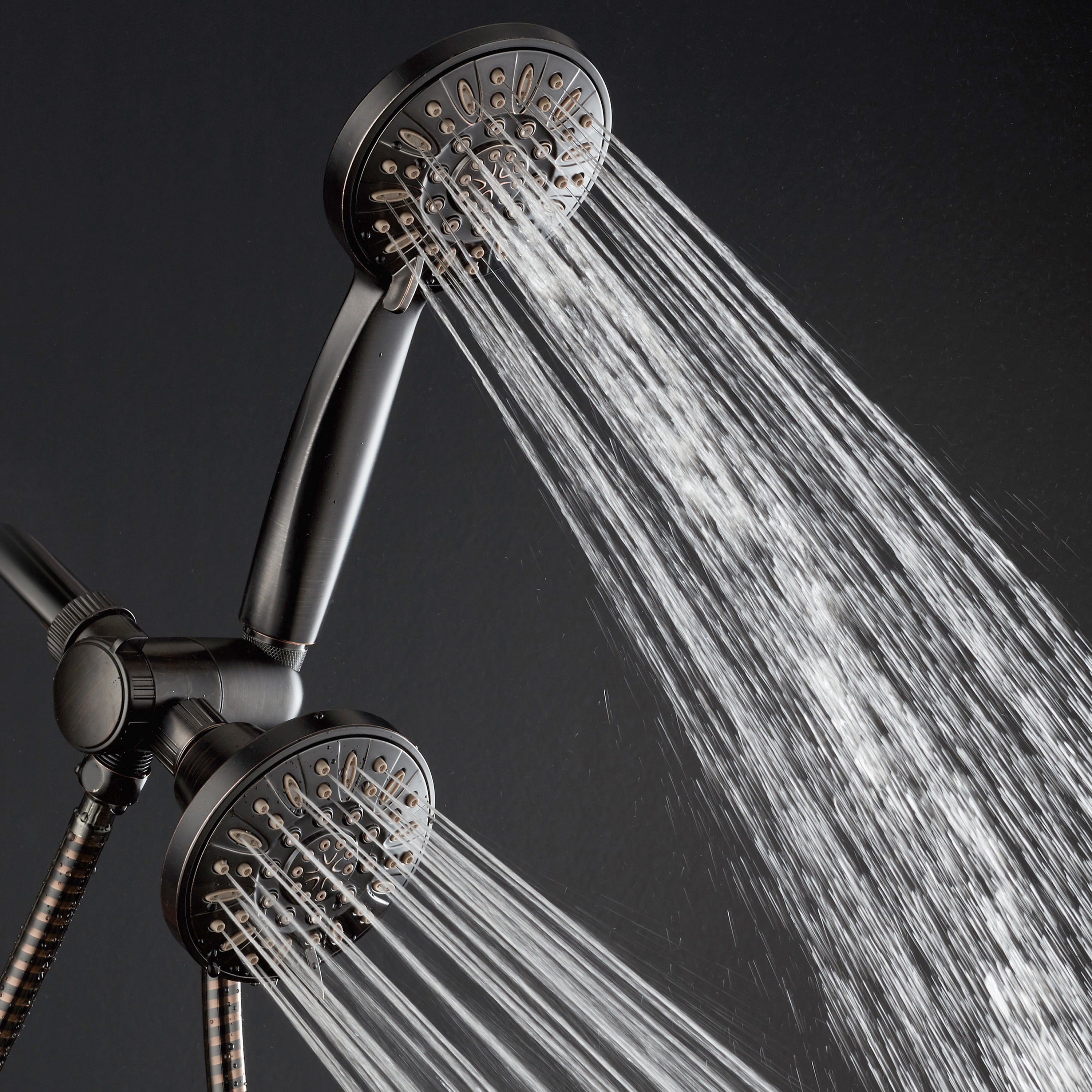 AquaDance 48-Setting 3-Way Shower Combo - High Pressure Rain Shower Head & Handheld Chrome Set - View #6