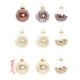 thumbnail image 4 of Paquete de 9 bolas navideñas transparentes de chocolate de 8 cm | Adornos colgantes de plástico para árboles y coronas, 4 of 5
