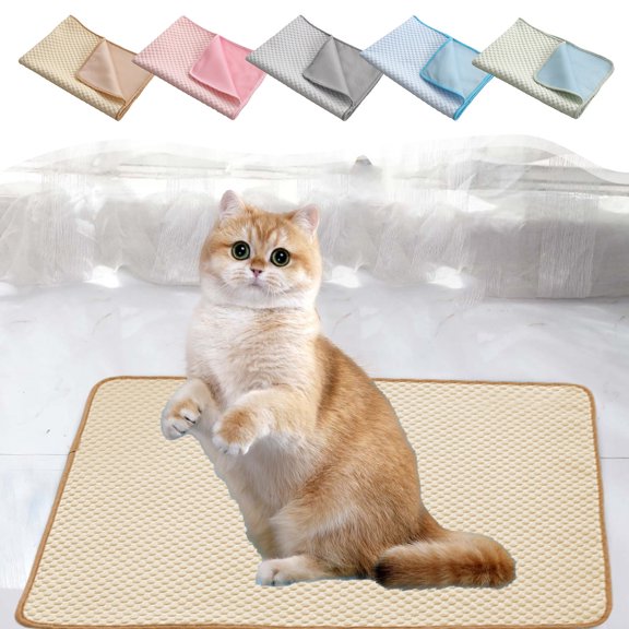 Pet Cooling Mat, Summer Dog Cooling Mat Washable Self Cool Pad for Small Dogs and Cats, Portable Breathable Pet Sleeping Pad for Crate, Bed, Indoor & Outdoor Floor
