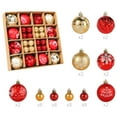 thumbnail image 4 of YHAJDS 44PCS Christmas Ball Ornaments 1.18/2.36in Shatterproof Xmas Bulbs Christmas Ornaments Set Xmas Tree Balls Hanging Balls for Wedding Holiday Halloween Party Decor Christmas Wreath Ornaments, 4 of 5