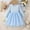 Blue-01, variant on LIBRCLO Kids Girls Dresses, Long Flutter Sleeve Midi Casual Clothes for Spring Fall Holiday Birthday Party Dresses 7-8