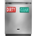 thumbnail image 5 of PATIKIL Dirty Clean Dishwasher Magnet, Double Sided Dish Washer Sign Kitchen Clean Dirty Sign Magnet, Red, Green, 5 of 5