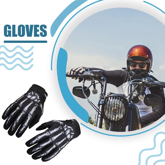maskred Multifunctional Motorcycle Cycling Gloves Breathable And Lightweight High Performance Nylon white S 1Set