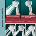 thumbnail image 3 of Bathroom Accessories Shower Hose Perforation-free Shower Holder Handheld 3/5 Functions Pressurized Water Saving Shower Head Set (SP000B4), 3 of 7