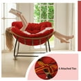 thumbnail image 3 of SDJPOI Outdoor Patio Rocking Chair Cushion, Waterproof & Fade Resistant Tufted Egg Chair Cushion with 6 Straps, Wicker Papasan Chair Cushion for Indoor & Outdoor, 3 of 8