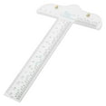 thumbnail image 6 of Worgeous T Shape Drafting Ruler Double Side Scale Ruler Transparent Plastic T Shape Ruler, 6 of 8