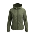 thumbnail image 7 of Gytharion Plus Size UV Protection Jackets for Women Summer Lightweight Breathable Hooded Zipper Sun Protection Jackets Solid Color Casual Outdoor UPF 50+ Jackets, 7 of 7